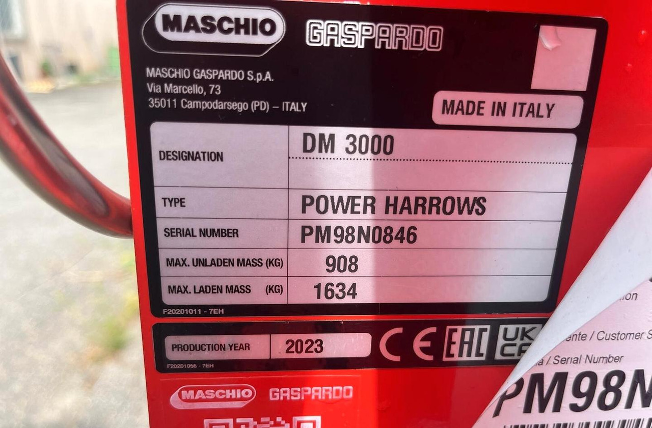 Erpice rotante nuovo Maschio DM 300 - Forgóborona: 4 kép. Erpice rotante nuovo Maschio DM 300 - Forgóborona: 4 kép.