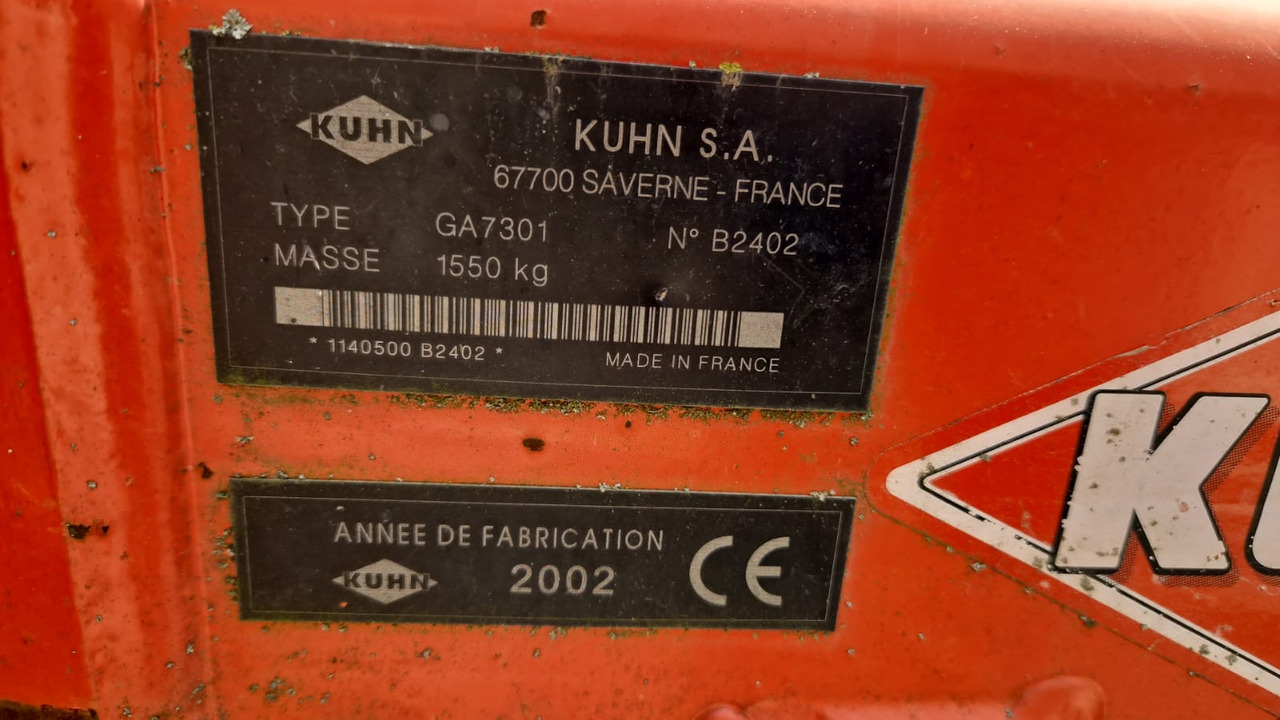 Ranghinatore usato Kuhn GA 7301 - Szénaforgató: 5 kép. Ranghinatore usato Kuhn GA 7301 - Szénaforgató: 5 kép.