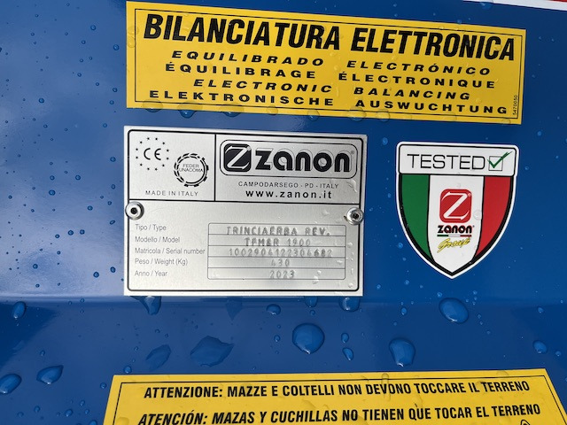 Zanon TFM2R 1900 - Szárzúzó: 3 kép. Zanon TFM2R 1900 - Szárzúzó: 3 kép.