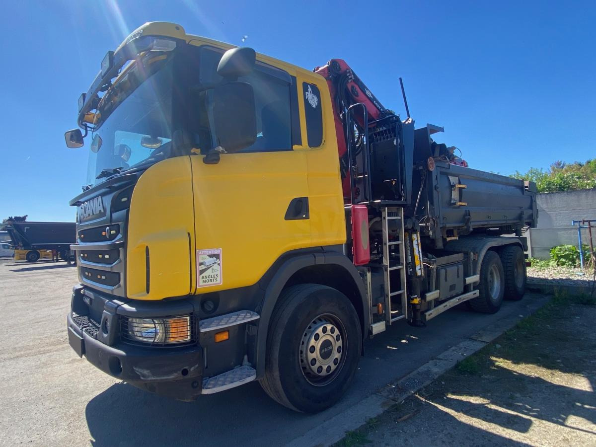 Scania G 440 - Billenőplatós teherautó, Darus autó: 3 kép. Scania G 440 - Billenőplatós teherautó, Darus autó: 3 kép.