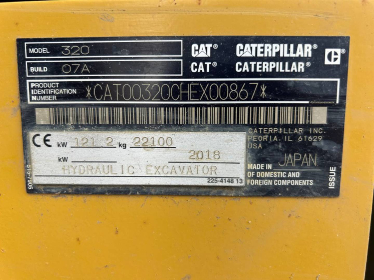 CAT 320 - Lánctalpas kotró: 5 kép. CAT 320 - Lánctalpas kotró: 5 kép.