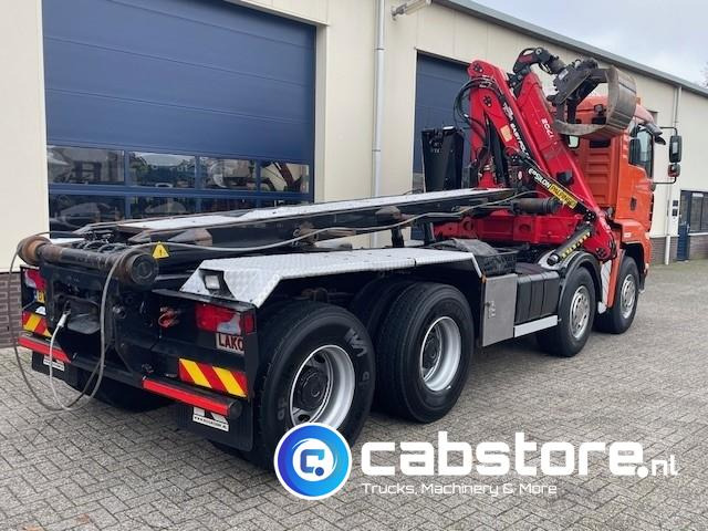 MAN TGA 41.440 8X4 BB Palfinger Epsilon Z-Kraan bouwjaar 2011 + NCH 30 Ton's Kabel-containersyteem - Handgeschakeld - Bouwjaar 2007 - Km 582.782 - Teherautó - kábelrendszer, Darus autó: 4 kép. MAN TGA 41.440 8X4 BB Palfinger Epsilon Z-Kraan bouwjaar 2011 + NCH 30 Ton's Kabel-containersyteem - Handgeschakeld - Bouwjaar 2007 - Km 582.782 - Teherautó - kábelrendszer, Darus autó: 4 kép.