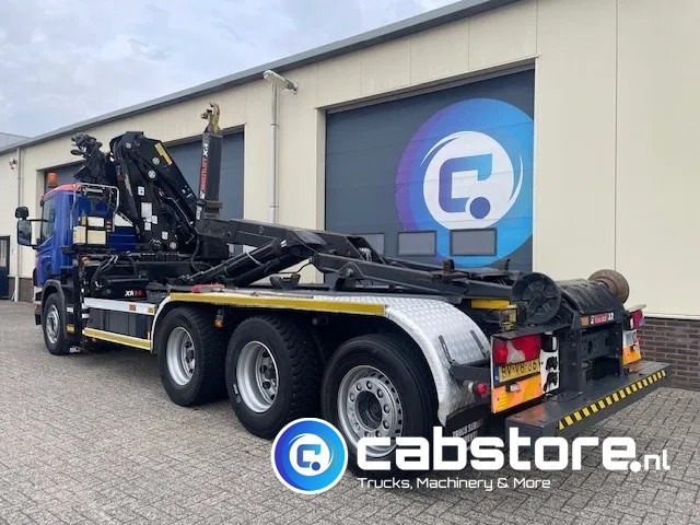 Scania P380 LB 8x4*4 HNA Euro 5 - HIAB 211 E-3 Hipro Crane with remote control + Multilift XR26S61 Hooklift - Year 2009 - Km 336.501 !! - Good condition - Darus autó: 5 kép. Scania P380 LB 8x4*4 HNA Euro 5 - HIAB 211 E-3 Hipro Crane with remote control + Multilift XR26S61 Hooklift - Year 2009 - Km 336.501 !! - Good condition - Darus autó: 5 kép.