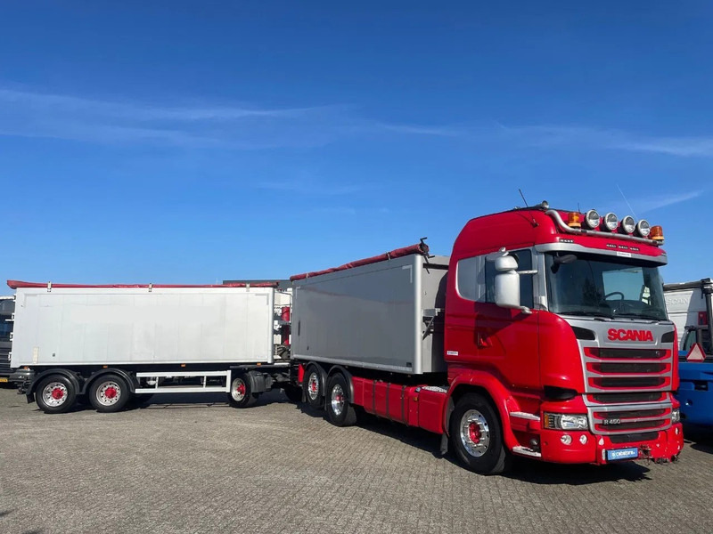 Scania R450 LB6X2*4HNB Euro 6 - Year 2016 - RETARDER - ALUMINIUM kipper + FLOOR kipper aanhangwagen - Good Condition !! - Billenőplatós teherautó: 4 kép. Scania R450 LB6X2*4HNB Euro 6 - Year 2016 - RETARDER - ALUMINIUM kipper + FLOOR kipper aanhangwagen - Good Condition !! - Billenőplatós teherautó: 4 kép.