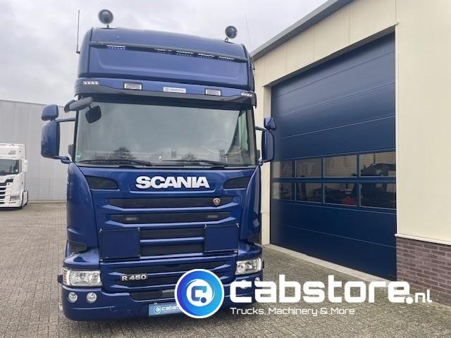 Scania R450 LB6X2MLB Euro 6 - Bouwjaar 2016 - Topline - Doorlaad-volume combi+ Wecon Middenas aanhangwagen - Good condition - Ponyvás teherautó: 5 kép. Scania R450 LB6X2MLB Euro 6 - Bouwjaar 2016 - Topline - Doorlaad-volume combi+ Wecon Middenas aanhangwagen - Good condition - Ponyvás teherautó: 5 kép.