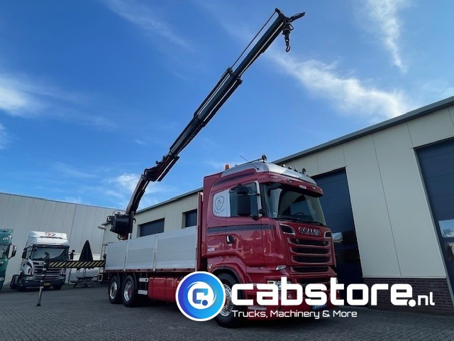 Scania R520 LB6X2*4HNB Euro 6 - Bouwjaar 2013 - Highline - Opticruise - Open box + Palfinger PK 24001-K B Autolaadkraan - Good condition ! - Darus autó: 1 kép. Scania R520 LB6X2*4HNB Euro 6 - Bouwjaar 2013 - Highline - Opticruise - Open box + Palfinger PK 24001-K B Autolaadkraan - Good condition ! - Darus autó: 1 kép.