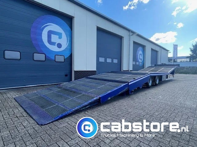 TURBO'S HOET SC22AA 2-assige oprij trailer Machine transporter - Uitschuif ramp !! - Year 2017 - Good condition - - Félpótkocsi autószállító: 4 kép. TURBO'S HOET SC22AA 2-assige oprij trailer Machine transporter - Uitschuif ramp !! - Year 2017 - Good condition - - Félpótkocsi autószállító: 4 kép.
