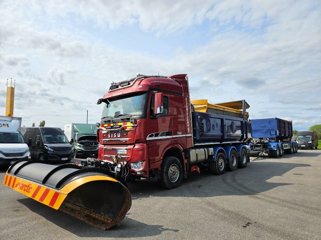 Sisu Polar 625 76tn tienhoitoauto - Billenőplatós teherautó: 4 kép. Sisu Polar 625 76tn tienhoitoauto - Billenőplatós teherautó: 4 kép.