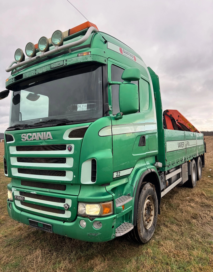 SCANIA R580 V8 6X4 Palfinger PK 23002 rotator - Darus autó: 1 kép. SCANIA R580 V8 6X4 Palfinger PK 23002 rotator - Darus autó: 1 kép.