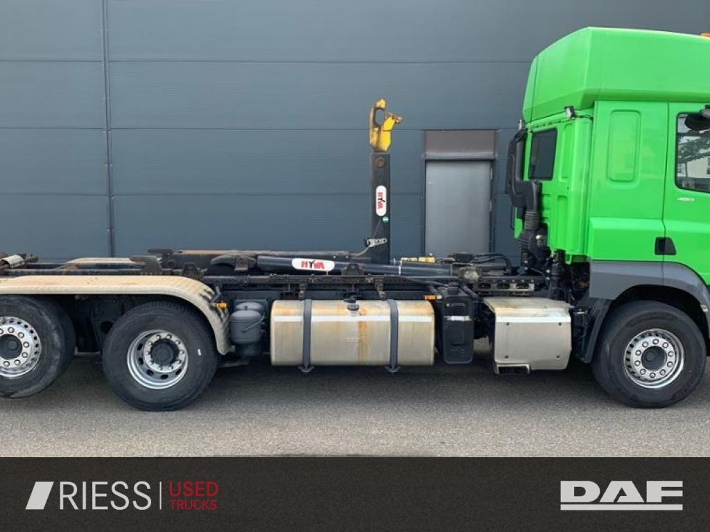 DAF CF 480 FAN Abroller 7 m Lenkachse Motorabtrieb - Teherautó: 2 kép. DAF CF 480 FAN Abroller 7 m Lenkachse Motorabtrieb - Teherautó: 2 kép.