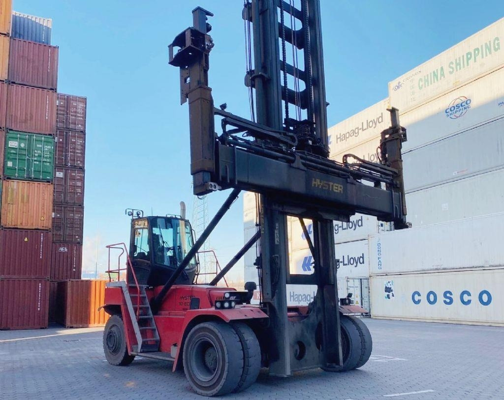 Hyster H10XM-ECD8 - Konténer targoncá: 2 kép. Hyster H10XM-ECD8 - Konténer targoncá: 2 kép.