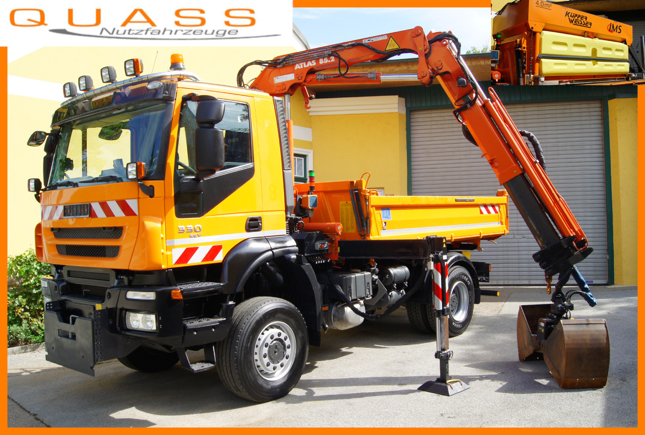 IVECO 190T33 Trakker 4x4/ATLAS 85.2/Euro5/Winterdienst/Streuer - Darus autó: 1 kép. IVECO 190T33 Trakker 4x4/ATLAS 85.2/Euro5/Winterdienst/Streuer - Darus autó: 1 kép.