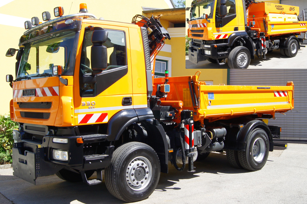 IVECO 190T33 Trakker 4x4/ATLAS 85.2/Euro5/Winterdienst/Streuer - Billenőplatós teherautó: 2 kép. IVECO 190T33 Trakker 4x4/ATLAS 85.2/Euro5/Winterdienst/Streuer - Billenőplatós teherautó: 2 kép.