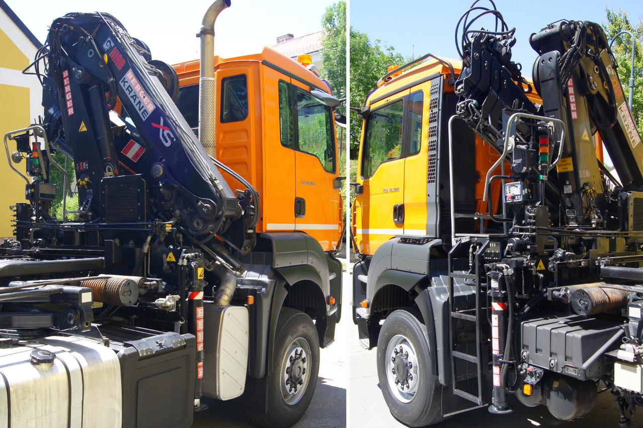 Teherautó - kábelrendszer, Darus autó MAN TGA 18.360 BL 4x4/Euro4/TÜV/HIAB 111/MULTILIFT/Winterdienst: 6 kép.