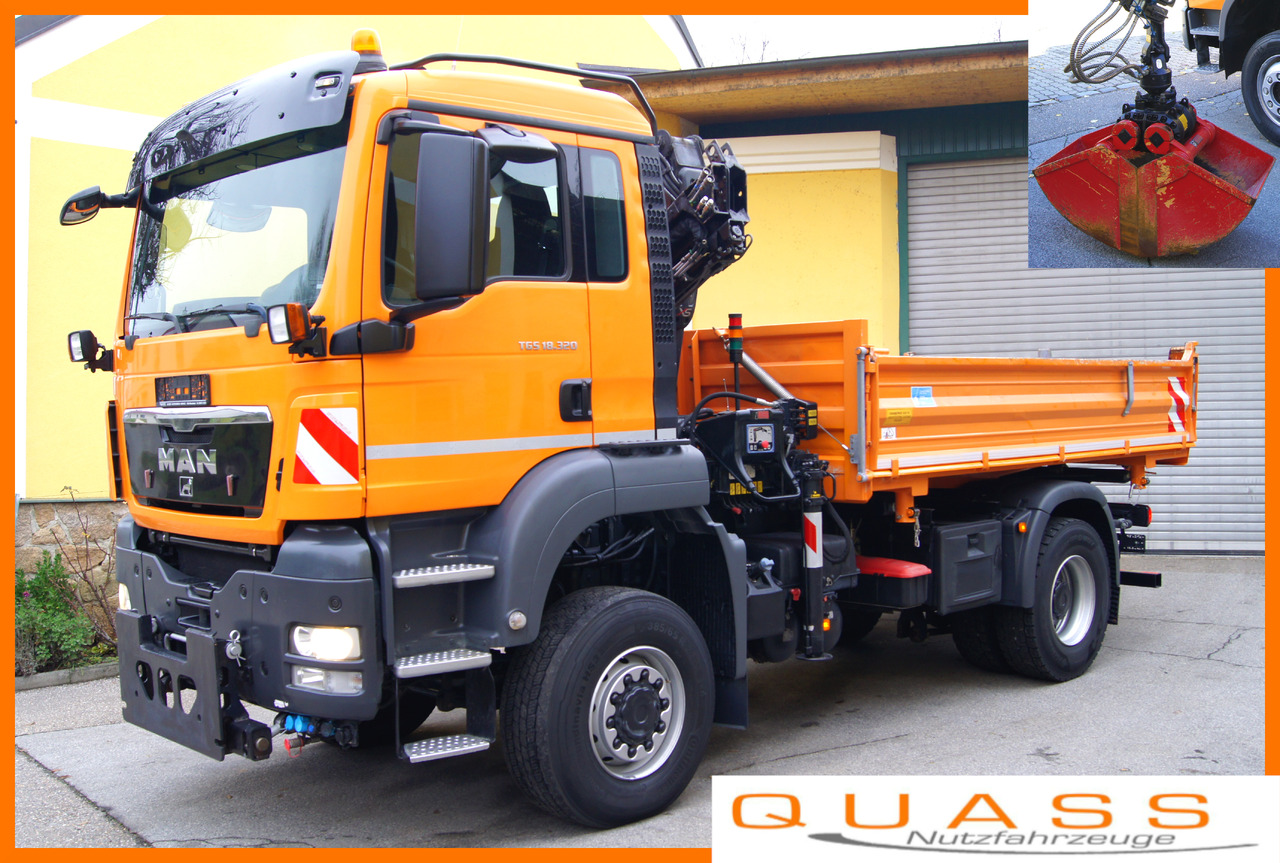 MAN TGS 18.320 BL 4x4 / HIAB 088 B-2 / Winterdienst - Darus autó: 1 kép. MAN TGS 18.320 BL 4x4 / HIAB 088 B-2 / Winterdienst - Darus autó: 1 kép.