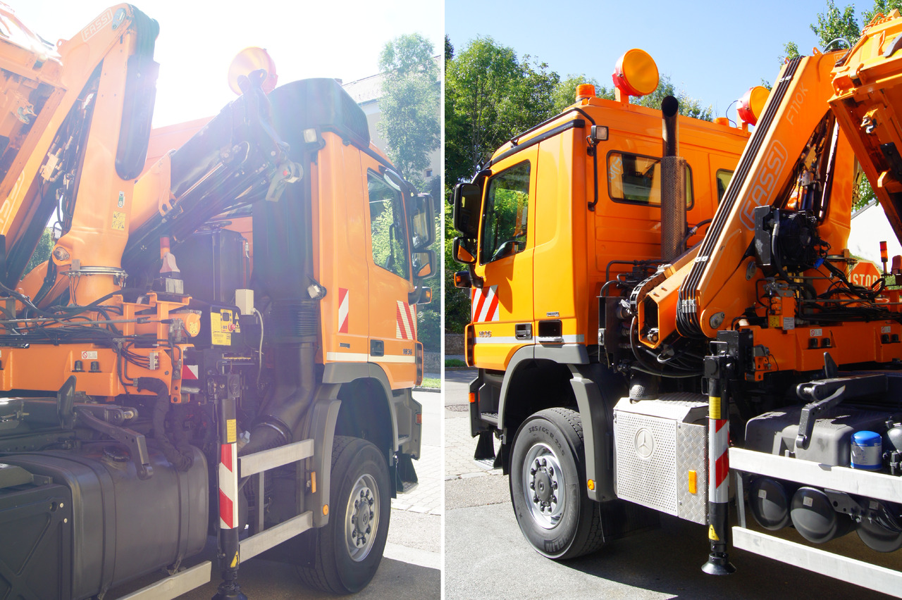 MERCEDES-BENZ ACTROS 1836 /4x4/TÜV/FASSI 110/MEILLER/Winterdienst/Wechselsystem - Billenőplatós teherautó, Darus autó: 5 kép. MERCEDES-BENZ ACTROS 1836 /4x4/TÜV/FASSI 110/MEILLER/Winterdienst/Wechselsystem - Billenőplatós teherautó, Darus autó: 5 kép.