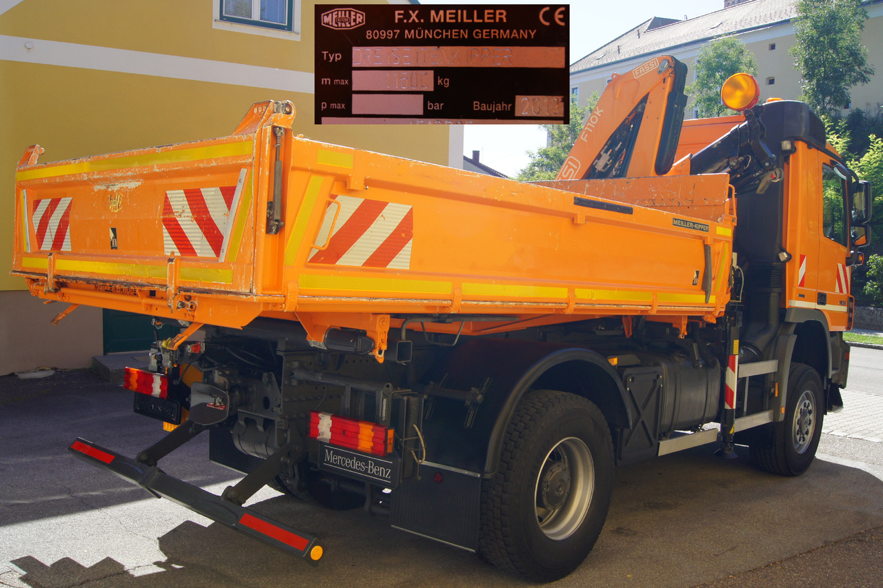 MERCEDES-BENZ ACTROS 1836 /4x4/TÜV/FASSI 110/MEILLER/Winterdienst/Wechselsystem - Billenőplatós teherautó, Darus autó: 4 kép. MERCEDES-BENZ ACTROS 1836 /4x4/TÜV/FASSI 110/MEILLER/Winterdienst/Wechselsystem - Billenőplatós teherautó, Darus autó: 4 kép.