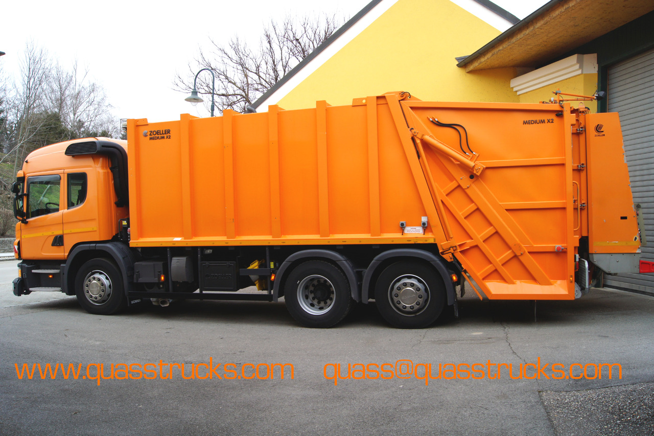 Scania P280 6x2-2/Euro6/ZOELLER MEDIUM X2 C21 Variopress - Szemetesautó: 2 kép. Scania P280 6x2-2/Euro6/ZOELLER MEDIUM X2 C21 Variopress - Szemetesautó: 2 kép.