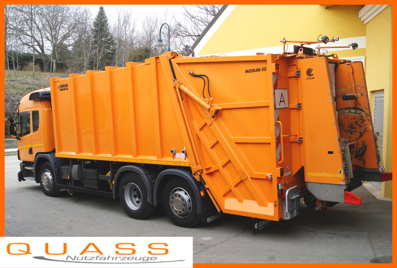 Scania P280 6x2-2/Euro6/ZOELLER MEDIUM X2 C21 Variopress - Szemetesautó: 1 kép. Scania P280 6x2-2/Euro6/ZOELLER MEDIUM X2 C21 Variopress - Szemetesautó: 1 kép.