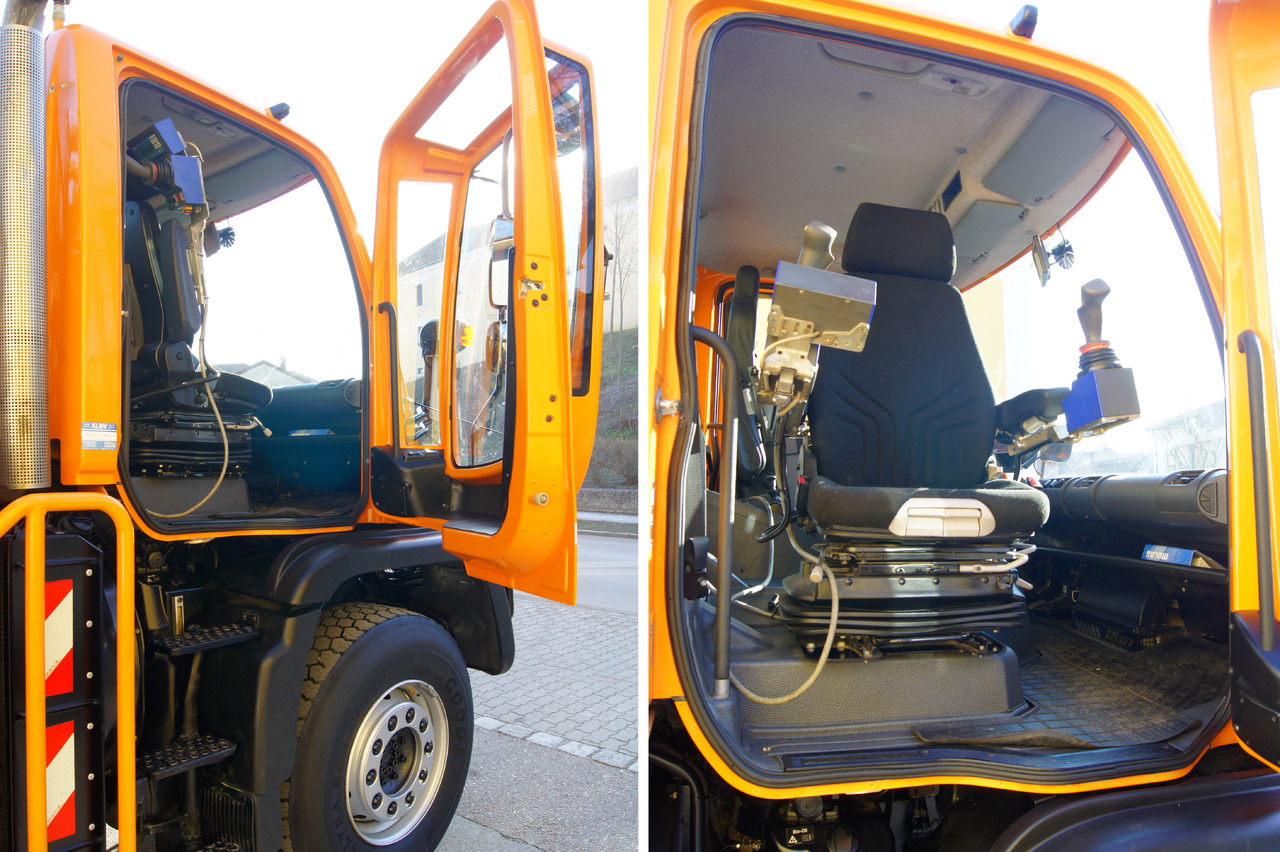 Billenőplatós teherautó UNIMOG Unimog U 400/Hydrostat/Mähtür +MULAG MHU 800: 9 kép.