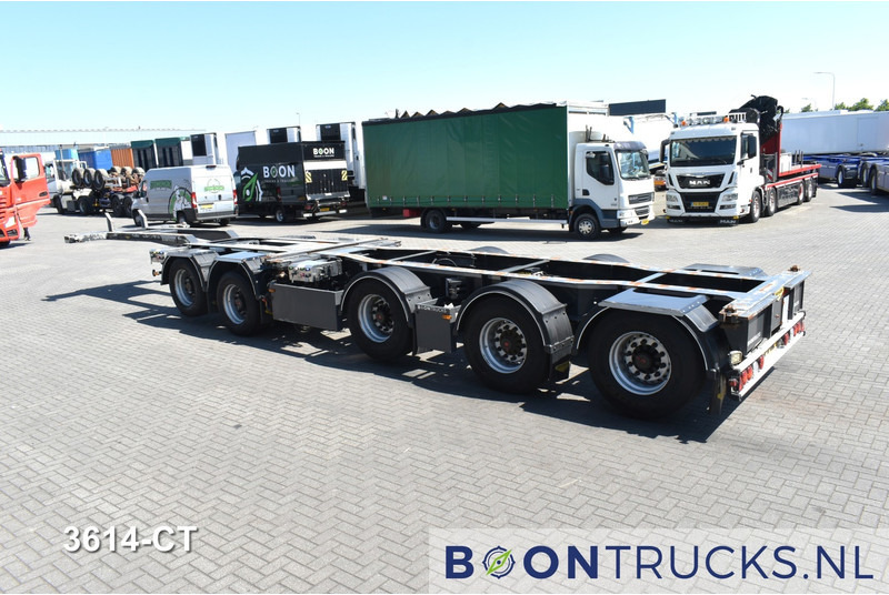 Broshuis 2CONNECT-5AKCC | 2x20-40-45ft HC * 3x STEERING * 4x LIFT AXLE * APK 05-2026! - Félpótkocsi cserefelépítményes: 2 kép. Broshuis 2CONNECT-5AKCC | 2x20-40-45ft HC * 3x STEERING * 4x LIFT AXLE * APK 05-2026! - Félpótkocsi cserefelépítményes: 2 kép.