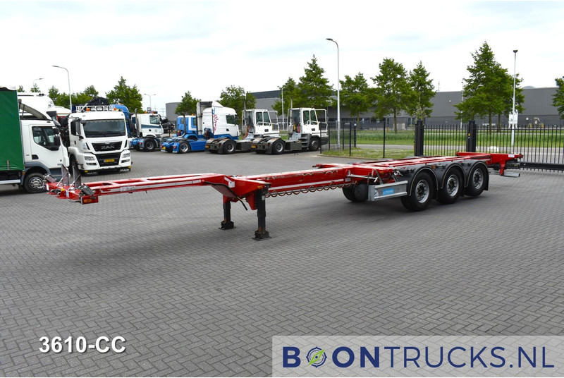 D-Tec FLEXITRAILER | 2x20-30-40-45ft HC * 2x LIFT AXLE * 2x EXTENDABLE * DISC BRAKES - Félpótkocsi cserefelépítményes: 5 kép. D-Tec FLEXITRAILER | 2x20-30-40-45ft HC * 2x LIFT AXLE * 2x EXTENDABLE * DISC BRAKES - Félpótkocsi cserefelépítményes: 5 kép.