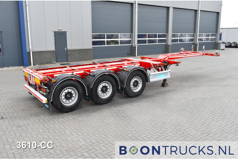 D-Tec FLEXITRAILER | 2x20-30-40-45ft HC * 2x LIFT AXLE * 2x EXTENDABLE * DISC BRAKES - Félpótkocsi cserefelépítményes: 1 kép. D-Tec FLEXITRAILER | 2x20-30-40-45ft HC * 2x LIFT AXLE * 2x EXTENDABLE * DISC BRAKES - Félpótkocsi cserefelépítményes: 1 kép.