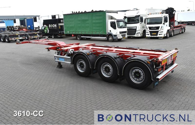 D-Tec FLEXITRAILER | 2x20-30-40-45ft HC * 2x LIFT AXLE * 2x EXTENDABLE * DISC BRAKES - Félpótkocsi cserefelépítményes: 3 kép. D-Tec FLEXITRAILER | 2x20-30-40-45ft HC * 2x LIFT AXLE * 2x EXTENDABLE * DISC BRAKES - Félpótkocsi cserefelépítményes: 3 kép.