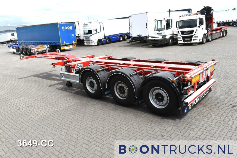 D-Tec FLEXITRAILER | 2x20-30-40-45ft HC * 2x LIFT AXLE * 2x EXTENDABLE * DISC BRAKES - Félpótkocsi cserefelépítményes: 3 kép. D-Tec FLEXITRAILER | 2x20-30-40-45ft HC * 2x LIFT AXLE * 2x EXTENDABLE * DISC BRAKES - Félpótkocsi cserefelépítményes: 3 kép.