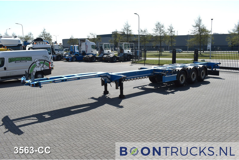 D-Tec FLEXITRAILER | 2x20-30-40-45ft HC * 3x EXTENDABLE * ADR * DISC BRAKES * APK 12-2025 - Félpótkocsi cserefelépítményes: 5 kép. D-Tec FLEXITRAILER | 2x20-30-40-45ft HC * 3x EXTENDABLE * ADR * DISC BRAKES * APK 12-2025 - Félpótkocsi cserefelépítményes: 5 kép.