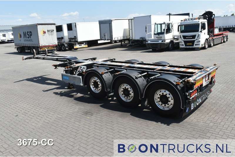 D-Tec FLEXITRAILER | 2x20-30-40-45ft HC * BPW / DISC * ALCOA * 3x EXTENDABLE - Félpótkocsi cserefelépítményes: 3 kép. D-Tec FLEXITRAILER | 2x20-30-40-45ft HC * BPW / DISC * ALCOA * 3x EXTENDABLE - Félpótkocsi cserefelépítményes: 3 kép.