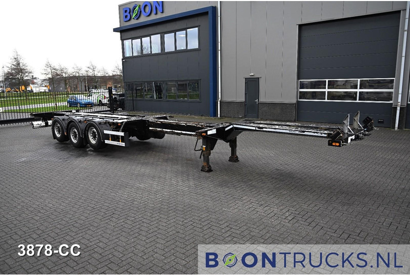 D-Tec FLEXITRAILER LS | 2x20-30-40-45ft HC * 2x LIFT AXLE * BPW / DISC * 2x EXTENDABLE - Félpótkocsi cserefelépítményes: 4 kép. D-Tec FLEXITRAILER LS | 2x20-30-40-45ft HC * 2x LIFT AXLE * BPW / DISC * 2x EXTENDABLE - Félpótkocsi cserefelépítményes: 4 kép.