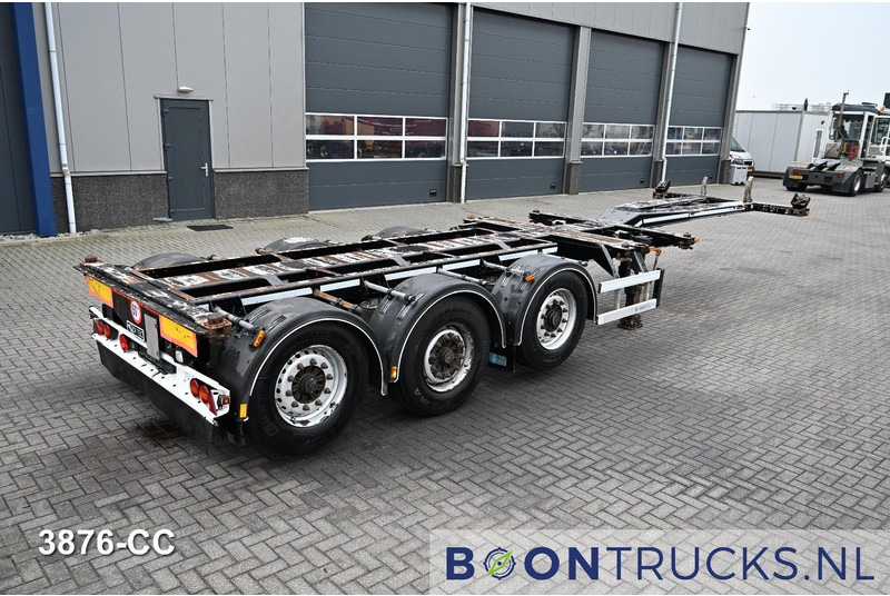 D-Tec FLEXITRAILER LS | 2x20-30-40-45ft HC * 2x LIFT AXLE * BPW / DISC * 2x EXTENDABLE - Félpótkocsi cserefelépítményes: 1 kép. D-Tec FLEXITRAILER LS | 2x20-30-40-45ft HC * 2x LIFT AXLE * BPW / DISC * 2x EXTENDABLE - Félpótkocsi cserefelépítményes: 1 kép.