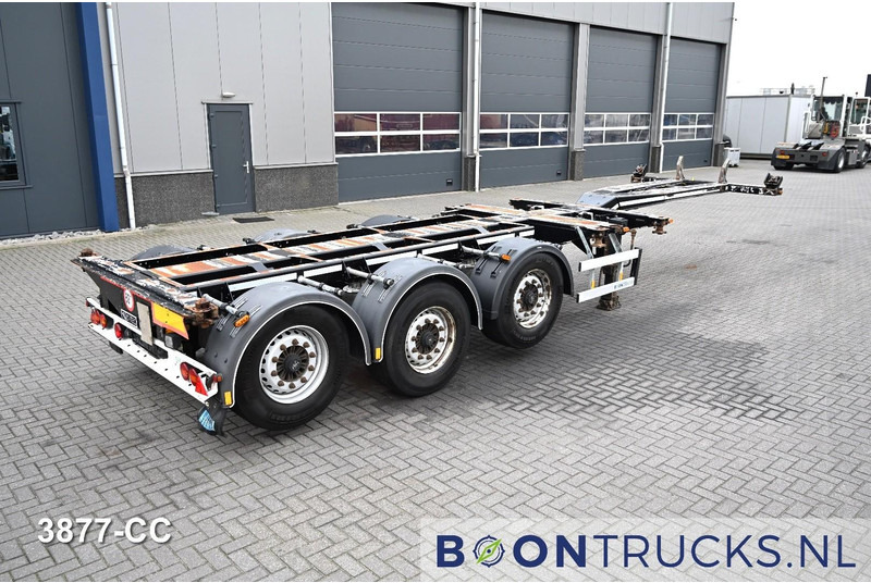 D-Tec FLEXITRAILER LS | 2x20-30-40-45ft HC * 2x LIFT AXLE * BPW / DISC * 2x EXTENDABLE - Félpótkocsi cserefelépítményes: 1 kép. D-Tec FLEXITRAILER LS | 2x20-30-40-45ft HC * 2x LIFT AXLE * BPW / DISC * 2x EXTENDABLE - Félpótkocsi cserefelépítményes: 1 kép.