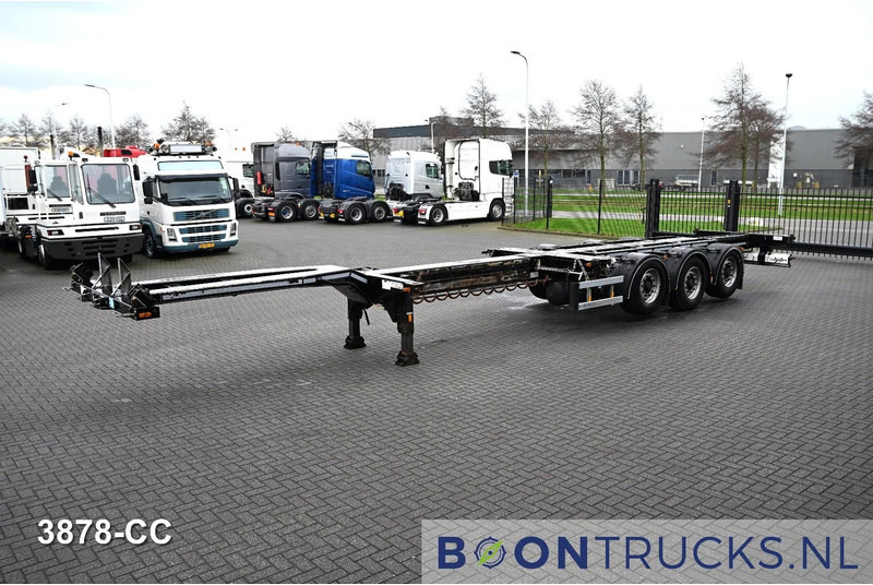 D-Tec FLEXITRAILER LS | 2x20-30-40-45ft HC * 2x LIFT AXLE * BPW / DISC * 2x EXTENDABLE - Félpótkocsi cserefelépítményes: 5 kép. D-Tec FLEXITRAILER LS | 2x20-30-40-45ft HC * 2x LIFT AXLE * BPW / DISC * 2x EXTENDABLE - Félpótkocsi cserefelépítményes: 5 kép.