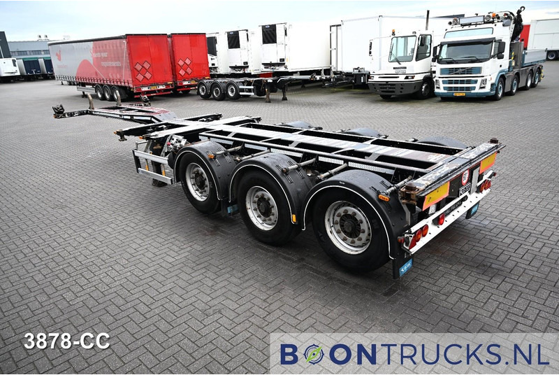 D-Tec FLEXITRAILER LS | 2x20-30-40-45ft HC * 2x LIFT AXLE * BPW / DISC * 2x EXTENDABLE - Félpótkocsi cserefelépítményes: 3 kép. D-Tec FLEXITRAILER LS | 2x20-30-40-45ft HC * 2x LIFT AXLE * BPW / DISC * 2x EXTENDABLE - Félpótkocsi cserefelépítményes: 3 kép.