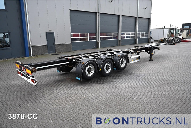 D-Tec FLEXITRAILER LS | 2x20-30-40-45ft HC * 2x LIFT AXLE * BPW / DISC * 2x EXTENDABLE - Félpótkocsi cserefelépítményes: 2 kép. D-Tec FLEXITRAILER LS | 2x20-30-40-45ft HC * 2x LIFT AXLE * BPW / DISC * 2x EXTENDABLE - Félpótkocsi cserefelépítményes: 2 kép.