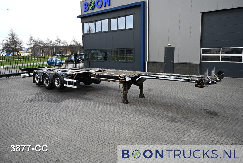 D-Tec FLEXITRAILER LS | 2x20-30-40-45ft HC * 2x LIFT AXLE * BPW / DISC * 2x EXTENDABLE - Félpótkocsi cserefelépítményes: 4 kép. D-Tec FLEXITRAILER LS | 2x20-30-40-45ft HC * 2x LIFT AXLE * BPW / DISC * 2x EXTENDABLE - Félpótkocsi cserefelépítményes: 4 kép.