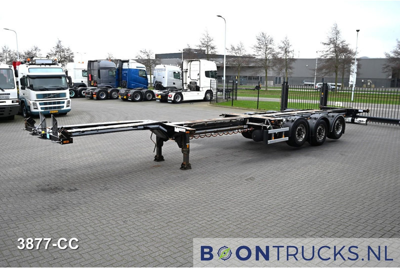 D-Tec FLEXITRAILER LS | 2x20-30-40-45ft HC * 2x LIFT AXLE * BPW / DISC * 2x EXTENDABLE - Félpótkocsi cserefelépítményes: 5 kép. D-Tec FLEXITRAILER LS | 2x20-30-40-45ft HC * 2x LIFT AXLE * BPW / DISC * 2x EXTENDABLE - Félpótkocsi cserefelépítményes: 5 kép.