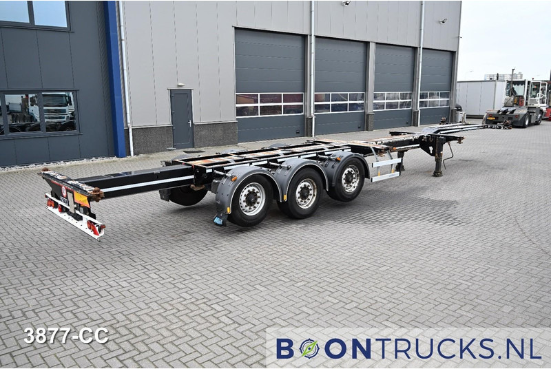 D-Tec FLEXITRAILER LS | 2x20-30-40-45ft HC * 2x LIFT AXLE * BPW / DISC * 2x EXTENDABLE - Félpótkocsi cserefelépítményes: 2 kép. D-Tec FLEXITRAILER LS | 2x20-30-40-45ft HC * 2x LIFT AXLE * BPW / DISC * 2x EXTENDABLE - Félpótkocsi cserefelépítményes: 2 kép.