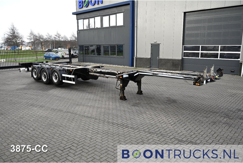D-Tec FLEXITRAILER LS | 2x20-30-40-45ft HC * 2x LIFTAS * BPW / SCHIJF * APK 01-2027 - Félpótkocsi cserefelépítményes: 5 kép. D-Tec FLEXITRAILER LS | 2x20-30-40-45ft HC * 2x LIFTAS * BPW / SCHIJF * APK 01-2027 - Félpótkocsi cserefelépítményes: 5 kép.