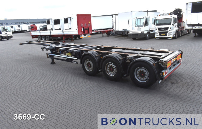 Kögel PORT 40 SIMPLEX 20 2x20-30-40ft HC * LIFT AXLE * SAF / DISC * EXTENDABLE REAR - Félpótkocsi cserefelépítményes: 3 kép. Kögel PORT 40 SIMPLEX 20 2x20-30-40ft HC * LIFT AXLE * SAF / DISC * EXTENDABLE REAR - Félpótkocsi cserefelépítményes: 3 kép.