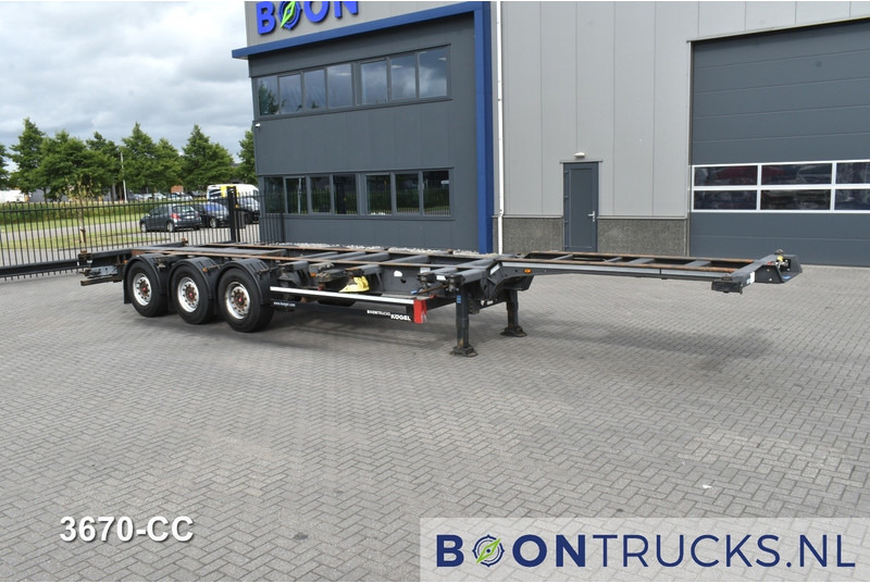 Kögel PORT 40 SIMPLEX 20 | 2x20-30-40ft HC * LIFT AXLE * SAF / DISC * EXTENDABLE REAR * MOT 02-2026 - Félpótkocsi cserefelépítményes: 4 kép. Kögel PORT 40 SIMPLEX 20 | 2x20-30-40ft HC * LIFT AXLE * SAF / DISC * EXTENDABLE REAR * MOT 02-2026 - Félpótkocsi cserefelépítményes: 4 kép.