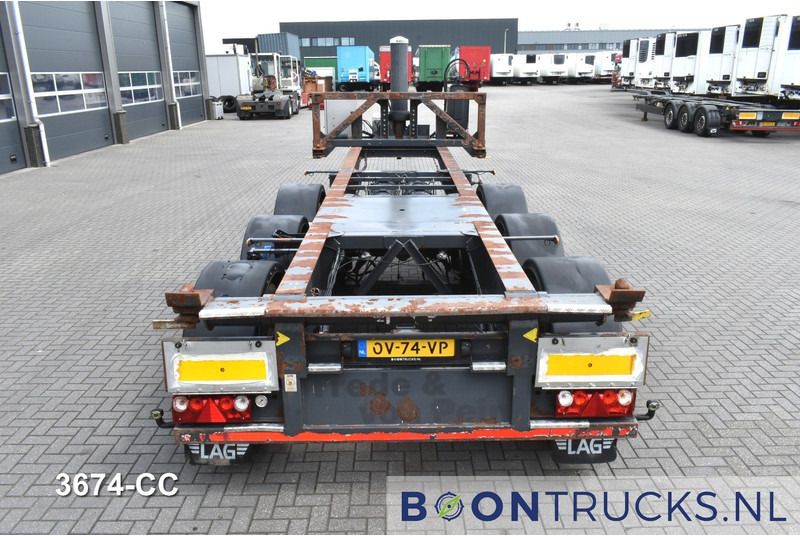 LAG O-3-CC A9 | 20ft TIPPING CHASSIS * 24v SELF SUPPORT * LIFT AXLE * BPW / DISC - Félpótkocsi cserefelépítményes: 2 kép. LAG O-3-CC A9 | 20ft TIPPING CHASSIS * 24v SELF SUPPORT * LIFT AXLE * BPW / DISC - Félpótkocsi cserefelépítményes: 2 kép.