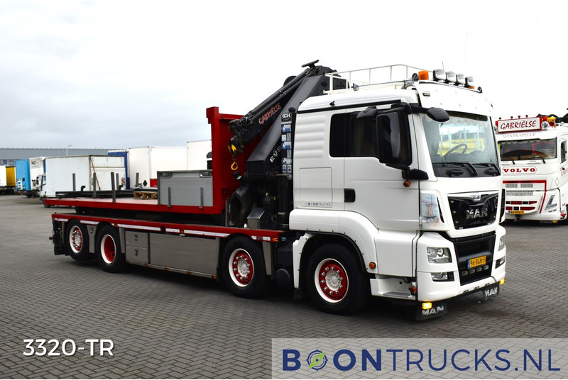 MAN TGS 440 8x2 + HMF 5020-K6 + FJ1000K4 | EURO6 * KABELSYSTEEM 30T * NL TRUCK * TOP! - Darus autó: 3 kép. MAN TGS 440 8x2 + HMF 5020-K6 + FJ1000K4 | EURO6 * KABELSYSTEEM 30T * NL TRUCK * TOP! - Darus autó: 3 kép.
