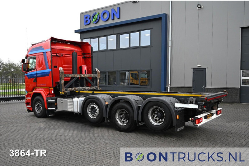 Scania R450 8x2 | EURO6 * CONTAINER TRANSPORT * 20ft TIPPING * NL TRUCK * APK 02-2026 - Cserefelépítményes teherautó: 4 kép. Scania R450 8x2 | EURO6 * CONTAINER TRANSPORT * 20ft TIPPING * NL TRUCK * APK 02-2026 - Cserefelépítményes teherautó: 4 kép.
