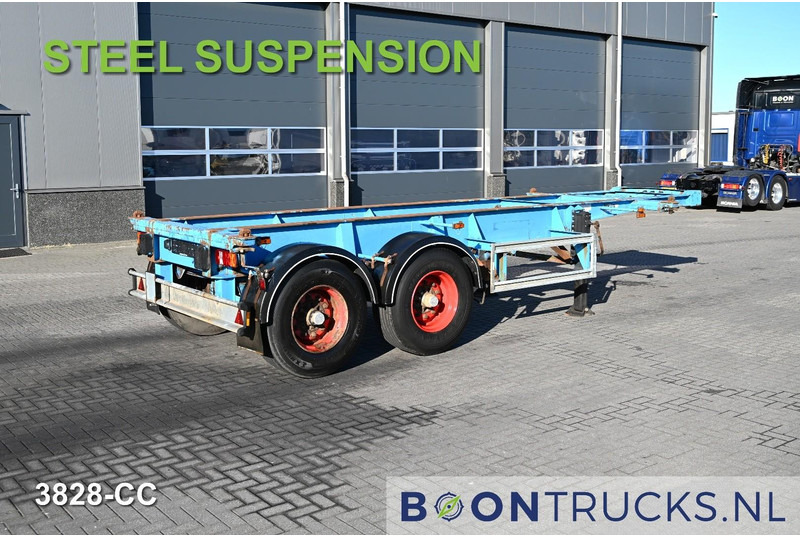 Schweriner Nutzfahrzeuge CS 20 CHASSIS | 20ft * STEEL SUSPENSION * BPW/DRUM * 9x AVAILABLE - Félpótkocsi cserefelépítményes: 1 kép. Schweriner Nutzfahrzeuge CS 20 CHASSIS | 20ft * STEEL SUSPENSION * BPW/DRUM * 9x AVAILABLE - Félpótkocsi cserefelépítményes: 1 kép.