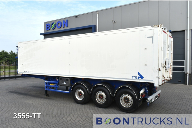Stas S300CX | TIPPER 53 M³ * AGROSTAR * SAF / DISC * ALU * NL TRAILER - Félpótkocsi billenőplatós: 4 kép. Stas S300CX | TIPPER 53 M³ * AGROSTAR * SAF / DISC * ALU * NL TRAILER - Félpótkocsi billenőplatós: 4 kép.