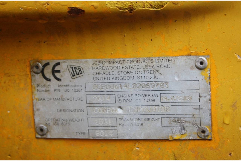 JCB 8014 CTS - Minikotró: 5 kép. JCB 8014 CTS - Minikotró: 5 kép.
