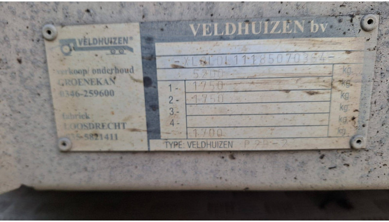 VELDHUIZEN P29-2 - Félpótkocsi mélybölcsős: 3 kép. VELDHUIZEN P29-2 - Félpótkocsi mélybölcsős: 3 kép.